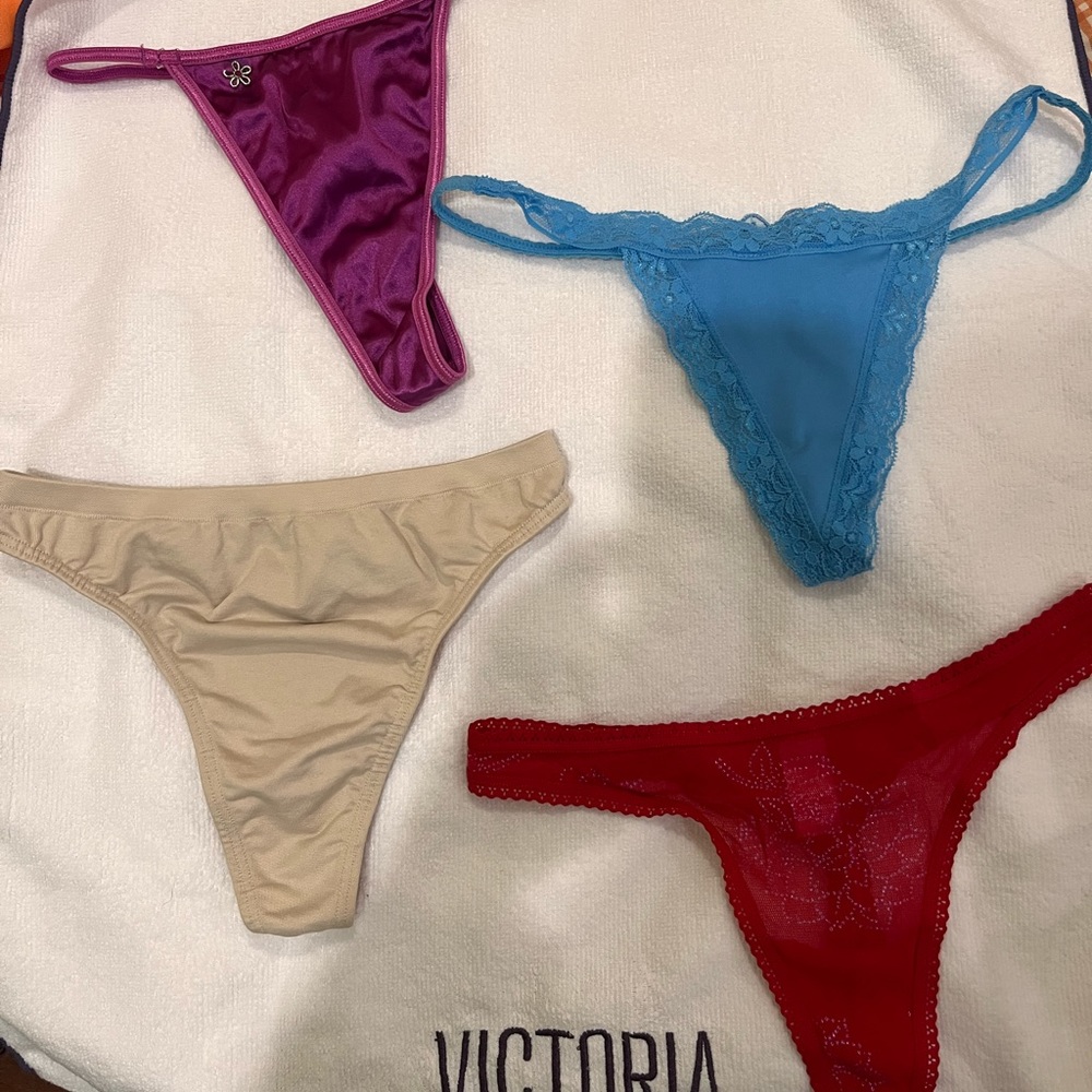 Lot 4 panties/thong. VS/pink